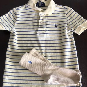 Kids 4T Polo Ralph Lauren striped collared shirt